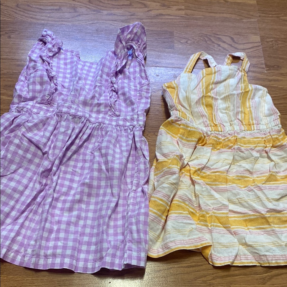 Charming Kids Dresses in Pink and Yellow